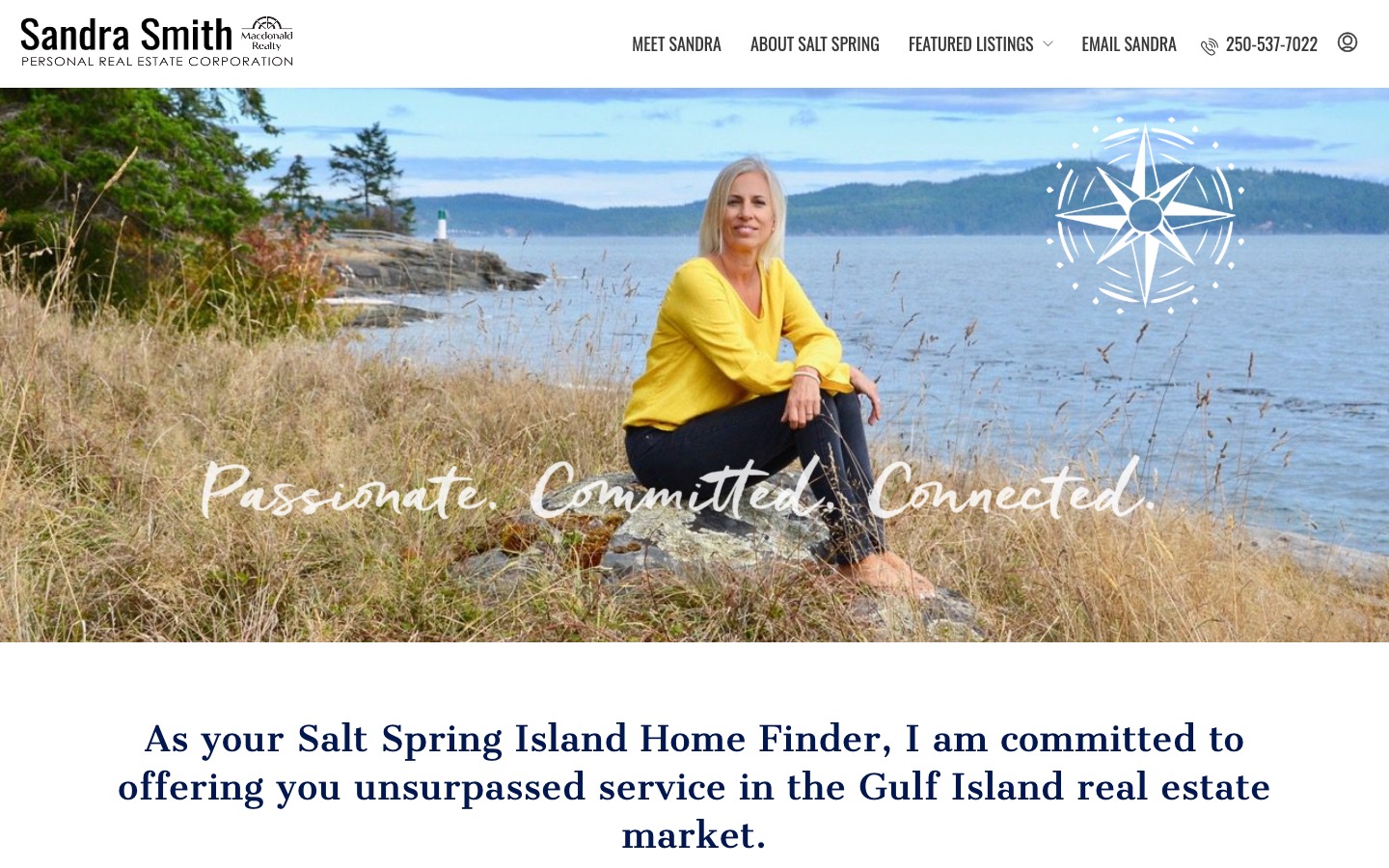 The current homepage